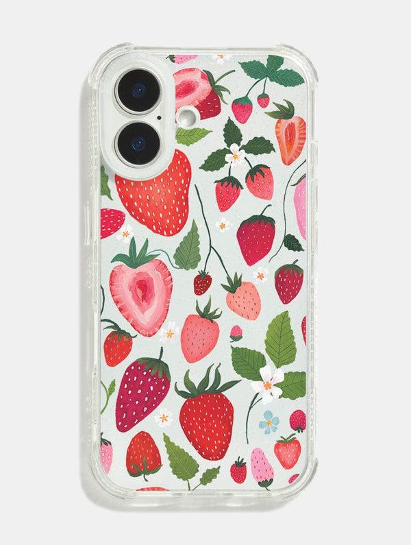 Skinnydip London Kate Fox x Skinnydip Strawberries Shock iPhone Case