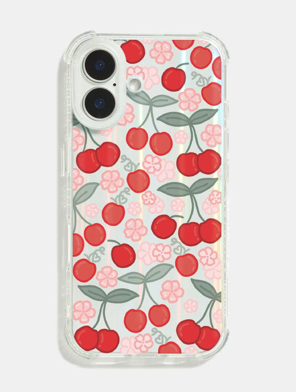 Skinnydip London Katie Foylan x Skinnydip Cherries And Flowers Shock iPhone Case