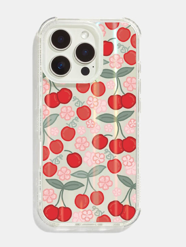 Skinnydip London Katie Foylan x Skinnydip Cherries And Flowers Shock iPhone Case