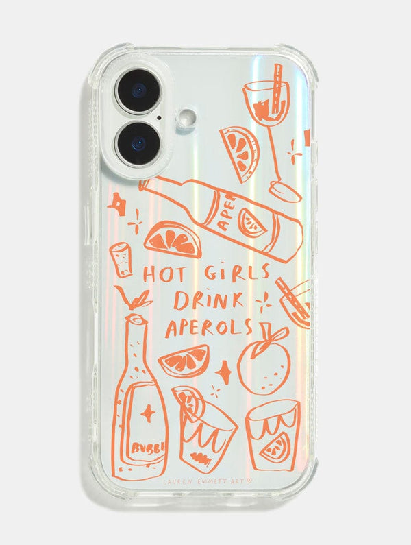 Skinnydip London Lauren Emmett x Skinnydip Hot Girls Drink Aperols Shock iPhone Case – Skinnydip London