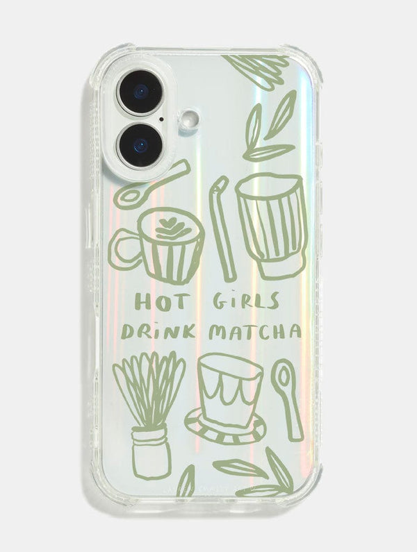 Skinnydip London Lauren Emmett x Skinnydip Hot Girls Drink Matcha Shock iPhone Case – Skinnydip London