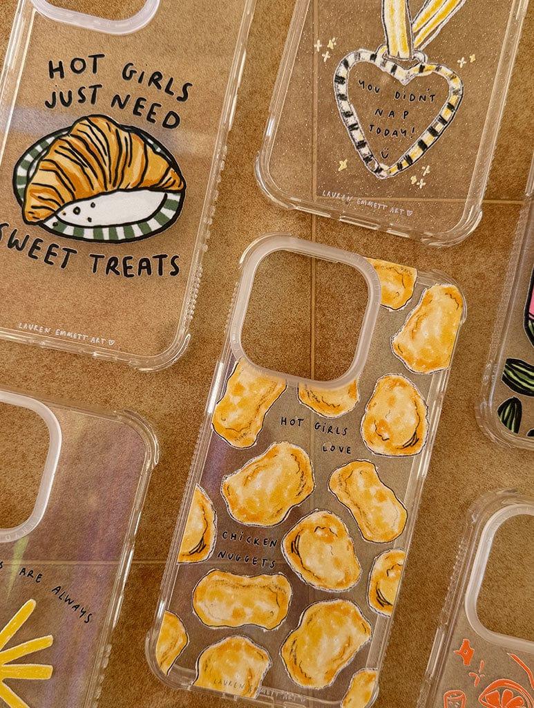 Skinnydip London Lauren Emmett X Skinnydip Hot Girls Love Chicken Nuggets Shock IPhone Case
