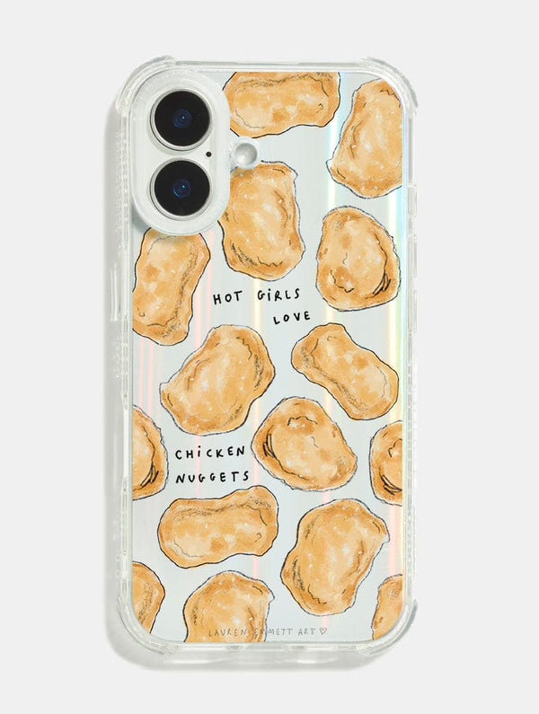 Skinnydip London Lauren Emmett x Skinnydip Hot Girls Love Chicken Nuggets Shock iPhone Case