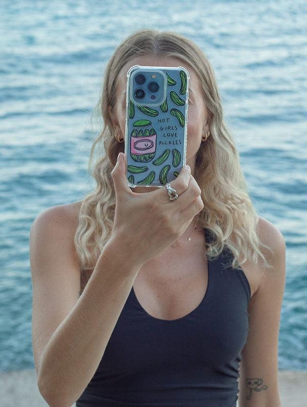 Skinnydip London Lauren Emmett X Skinnydip Hot Girls Love Pickles Shock IPhone Case