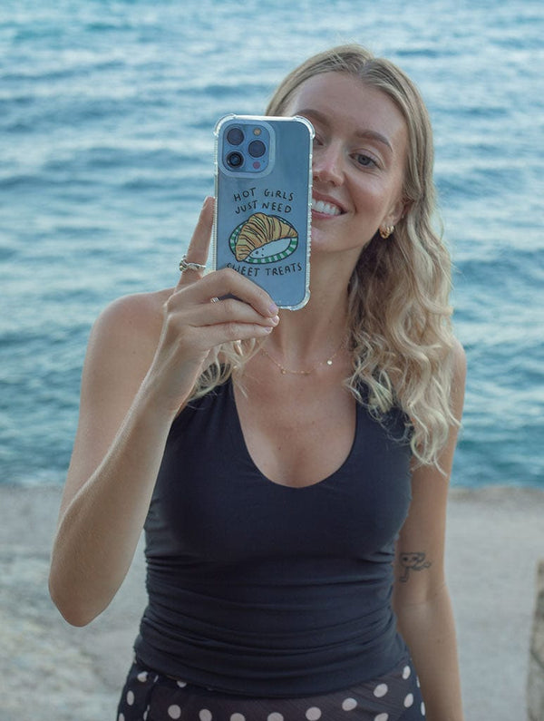 Skinnydip London Lauren Emmett X Skinnydip Hot Girls Need Sweet Treats Shock IPhone Case