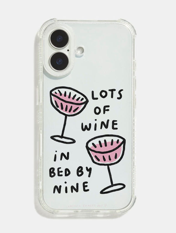 Skinnydip London Lauren Emmett x Skinnydip Lots Of Wine Shock iPhone Case