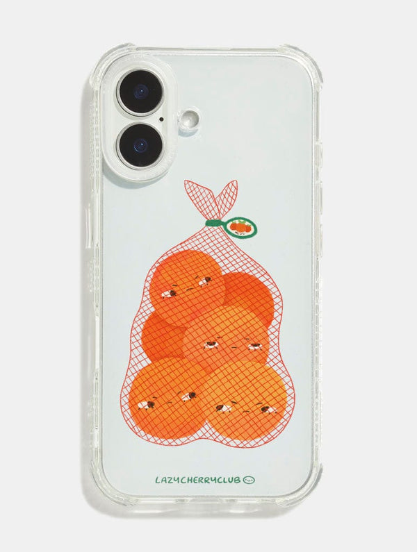 Skinnydip London Lazy Cherry Club x Skinnydip Grumpy Oranges Shock iPhone Case