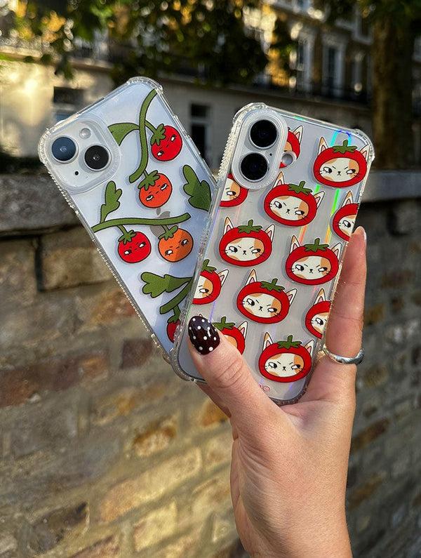 Skinnydip London Lazy Cherry Cub X Skinnydip Tomato Kitty Shock IPhone Case