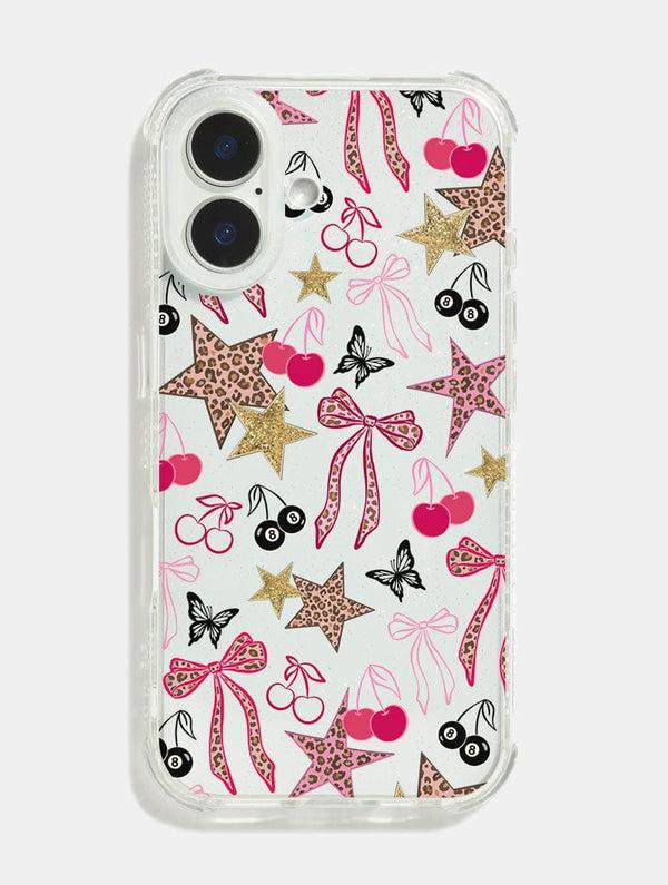 Skinnydip London Leopard Cherry Scrapbook Shock iPhone Case