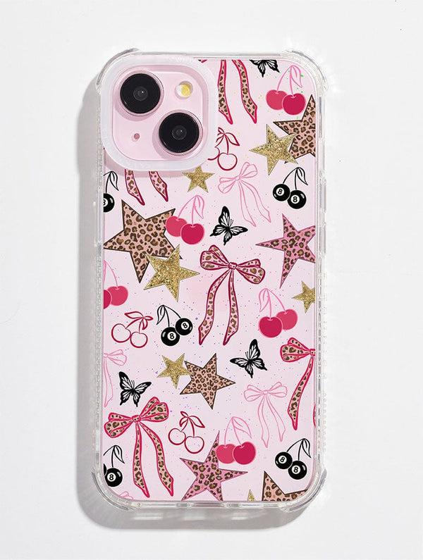 Skinnydip London Leopard Cherry Scrapbook Shock iPhone Case