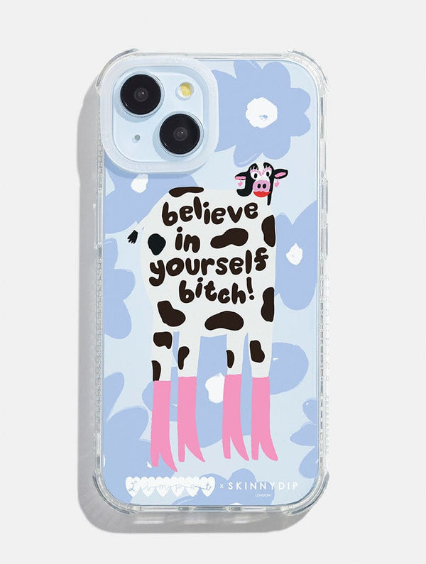 Skinnydip London Limpet x Skinnydip Believe In Yourself Bitch Shock iPhone Case