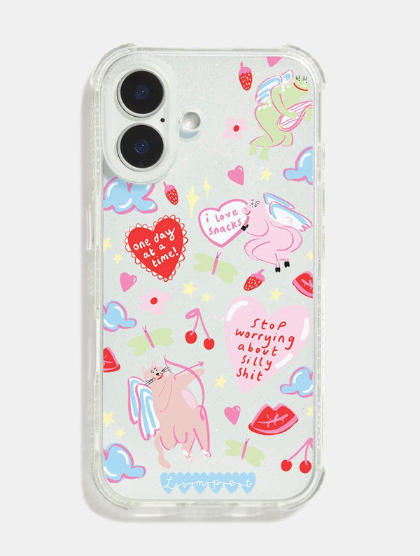 Skinnydip London Limpet x Skinnydip Stop Worrying About Silly Shit Shock iPhone Case