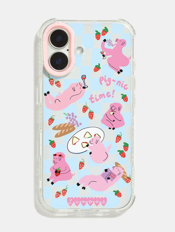 Skinnydip London Limpet x Skinnydip Time for a Pig-nic Shock iPhone Case