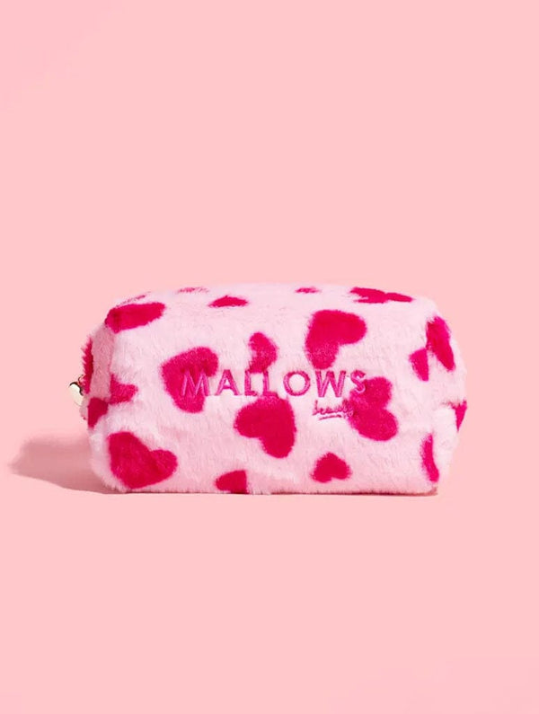 Skinnydip London Mallows Pink Heart Fur Make Up Bag – Skinnydip London