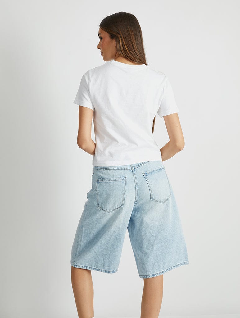 Skinnydip London Man's Best Friend Baby T-Shirt In White