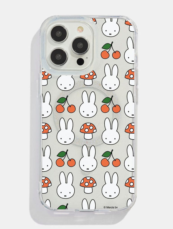Skinnydip London Miffy x Skinnydip Cherry And Mushroom Glitter MagSafe iPhone Case