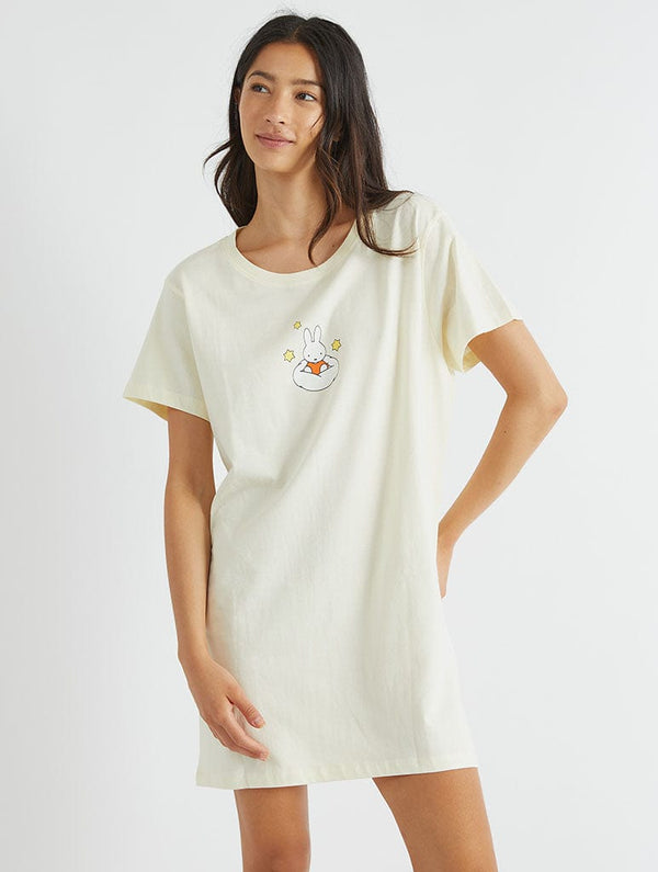 Skinnydip London Miffy X Skinnydip Cloud Nightie In Ecru