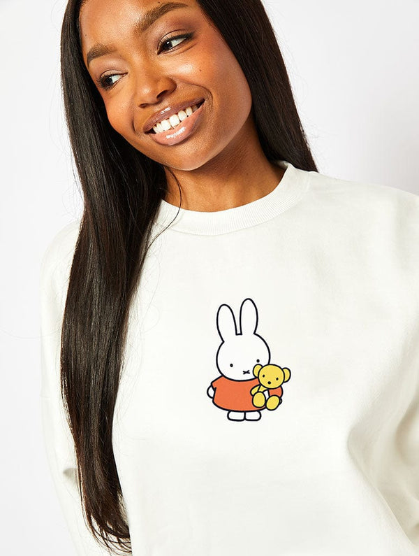 Skinnydip London Miffy x Skinnydip Sweatshirt In Ecru