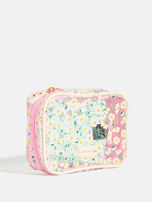 Skinnydip London Mini Daisy Travel Makeup Bag With Bottles