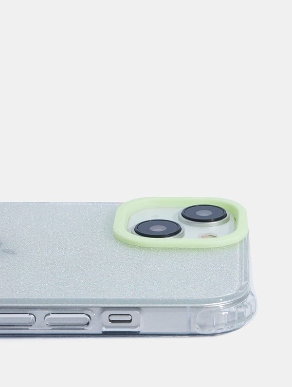 Skinnydip London Minimal Glitter Mint Shock IPhone Case