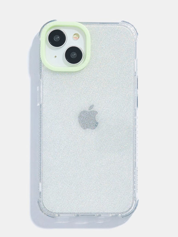 Skinnydip London Minimal Glitter Mint Shock iPhone Case