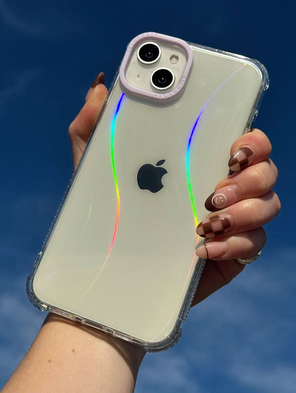 Skinnydip London Minimal Holo Wave Shock IPhone Case