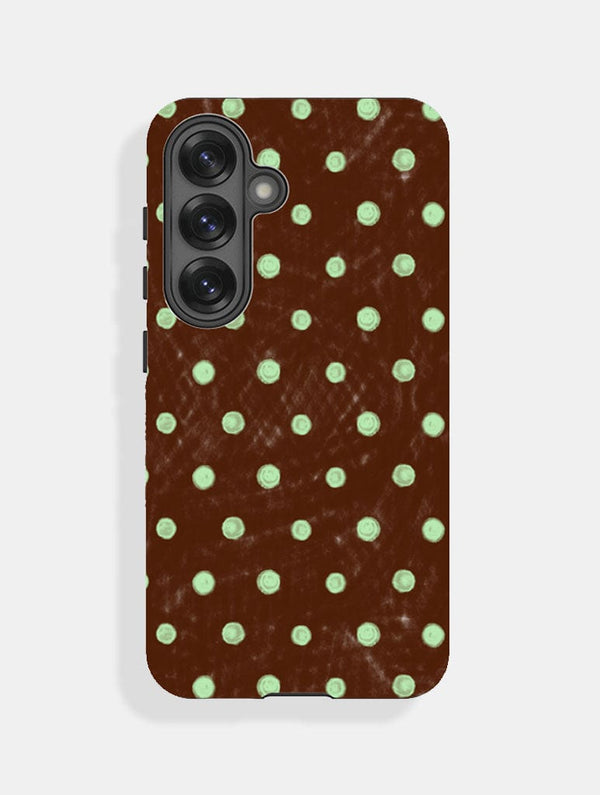 Skinnydip London Mint And Brown Painted Polka Dot Ultra Protective Samsung Case – Skinnydip London