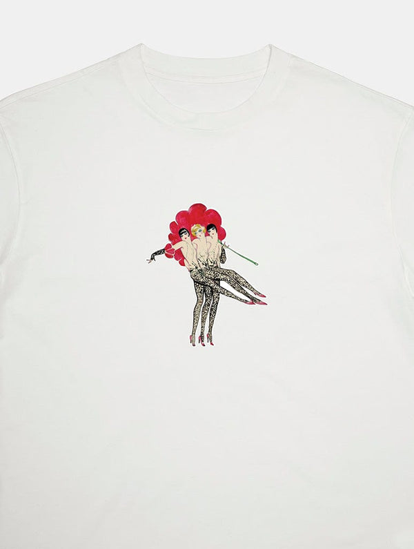 Skinnydip London Moulin Rouge X Skinnydip Dancers Baby T-Shirt In White