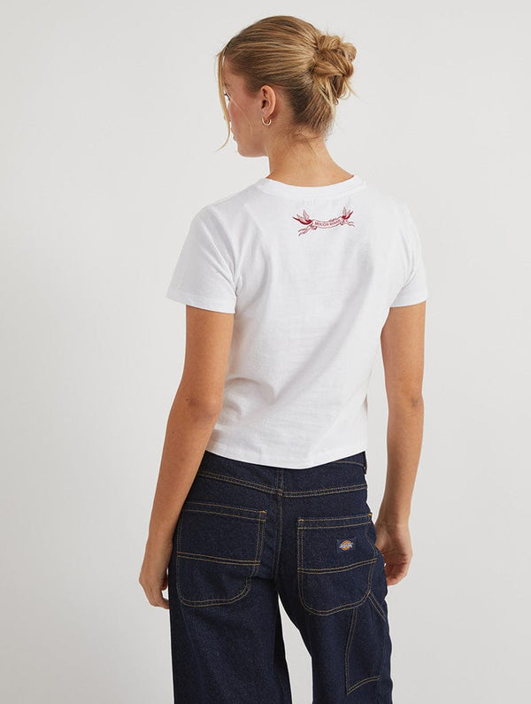 Skinnydip London Moulin Rouge X Skinnydip Dancers Baby T-Shirt In White