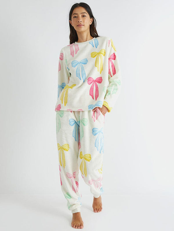 Skinnydip London Multicolour Bow Twosie Fleece Pyjama Set – Skinnydip London
