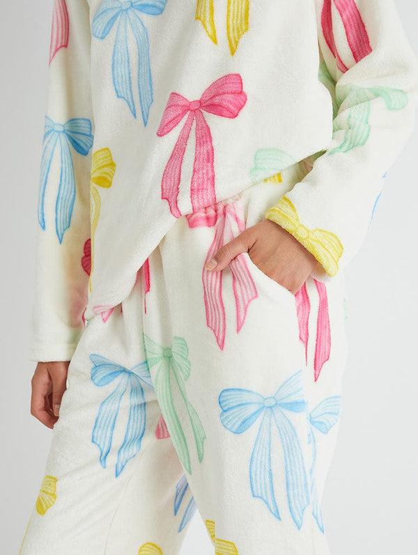 Skinnydip London Multicolour Bow Twosie Fleece Pyjama Set – Skinnydip London