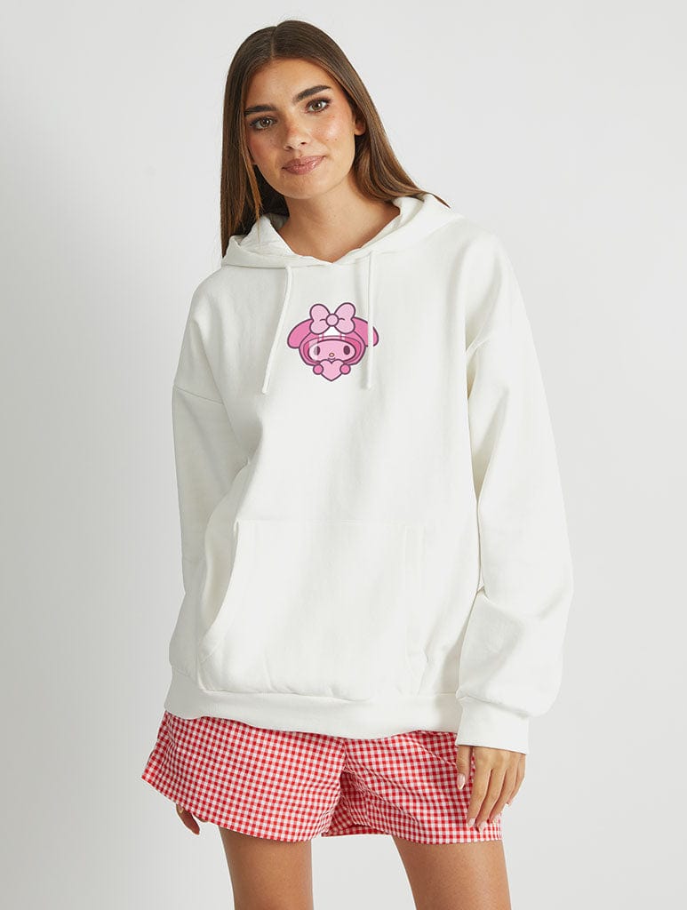 Skinnydip London My Melody Race Car Hoodie In White
