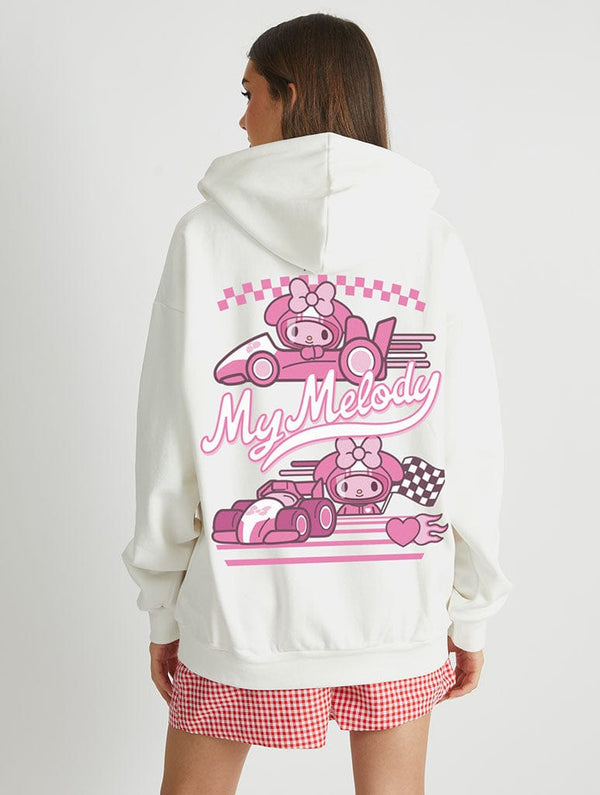 Skinnydip London My Melody Race Car Hoodie In White