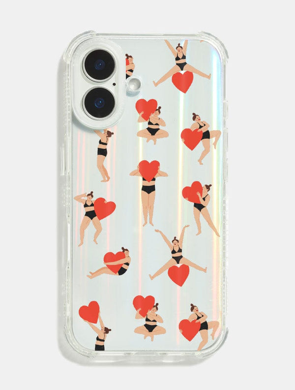Skinnydip London Nina Cosford x Skinnydip Heart Girl Shock iPhone Case| Skinnydip Creative Community Phone Cases