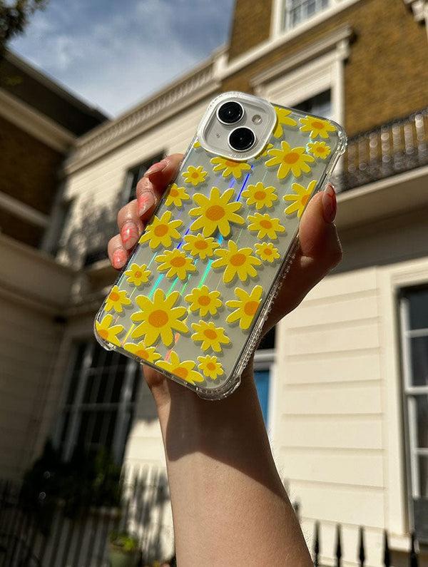 Skinnydip London Nina Cosford X Skinnydip Yellow Flowers Shock IPhone Case