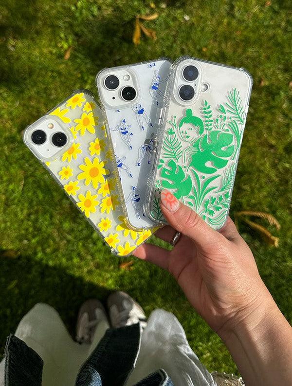 Skinnydip London Nina Cosford X Skinnydip Yellow Flowers Shock IPhone Case