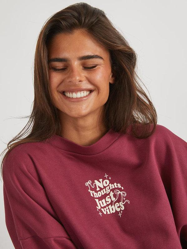 Skinnydip London No Thoughts Just Vibes Sweatshirt – Skinnydip London