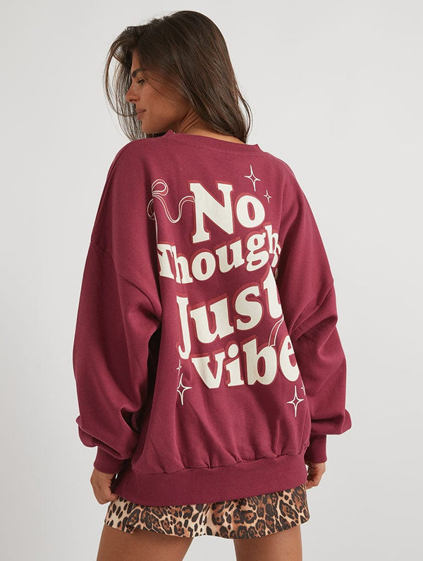 Skinnydip London No Thoughts Just Vibes Sweatshirt – Skinnydip London