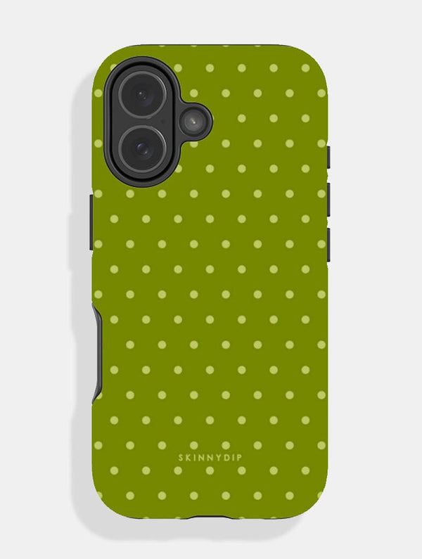 Skinnydip London Olive Green Mini Dots Ultra Protective iPhone Case – Skinnydip London