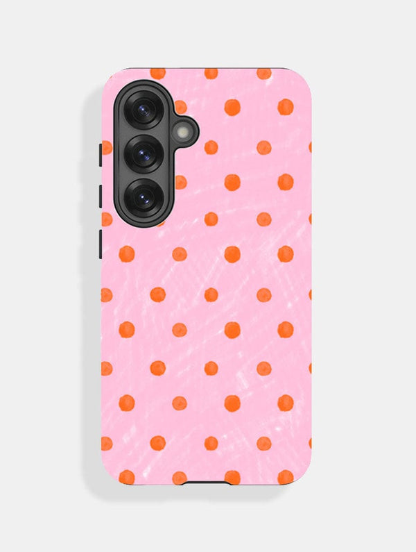 Skinnydip London Orange And Pink Painted Polka Dot Ultra Protective Samsung Case – Skinnydip London