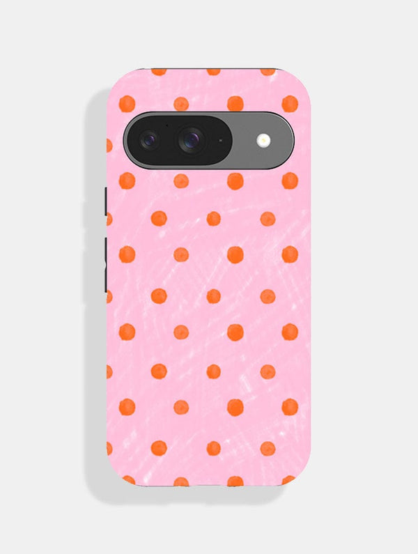 Skinnydip London Orange And Pink Painted Polka Dot Ultra Protective Google Pixel Case – Skinnydip London