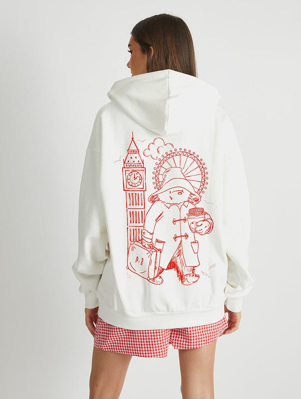 Skinnydip London Paddington x Skinnydip London Varsity Hoodie In White