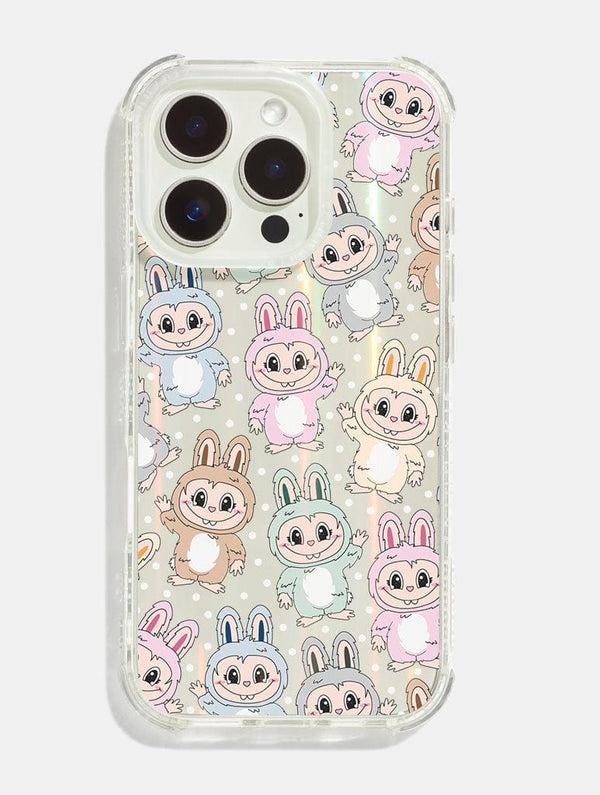 Skinnydip London Pastel Fluffy Creatures Pattern Shock iPhone Case
