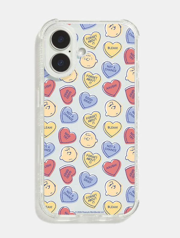 Skinnydip London Peanuts x Skinnydip Charlie Brown Hearts Shock iPhone Case