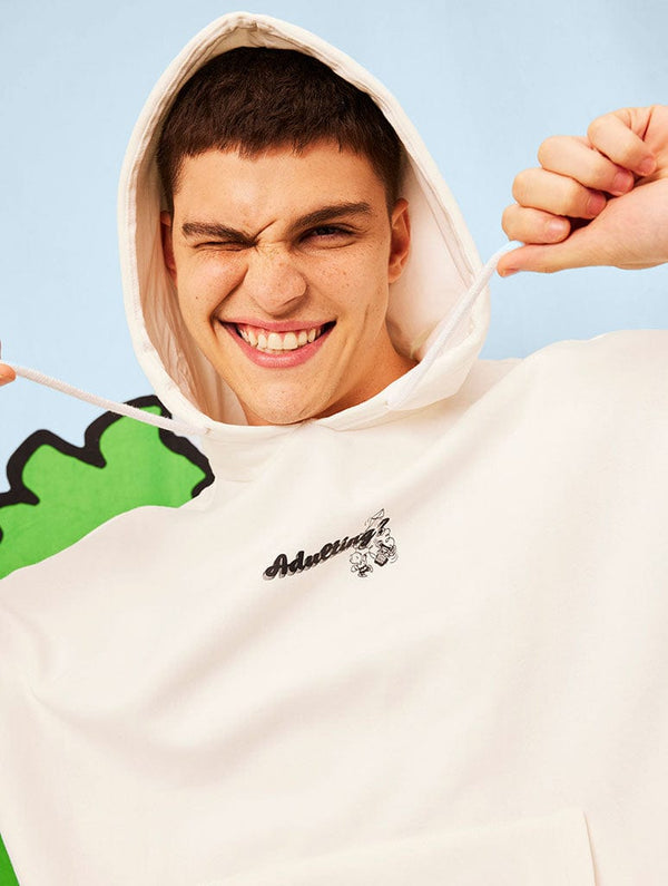 Skinnydip London Peanuts X Skinnydip Snoopy Adulting Hoodie In Ecru