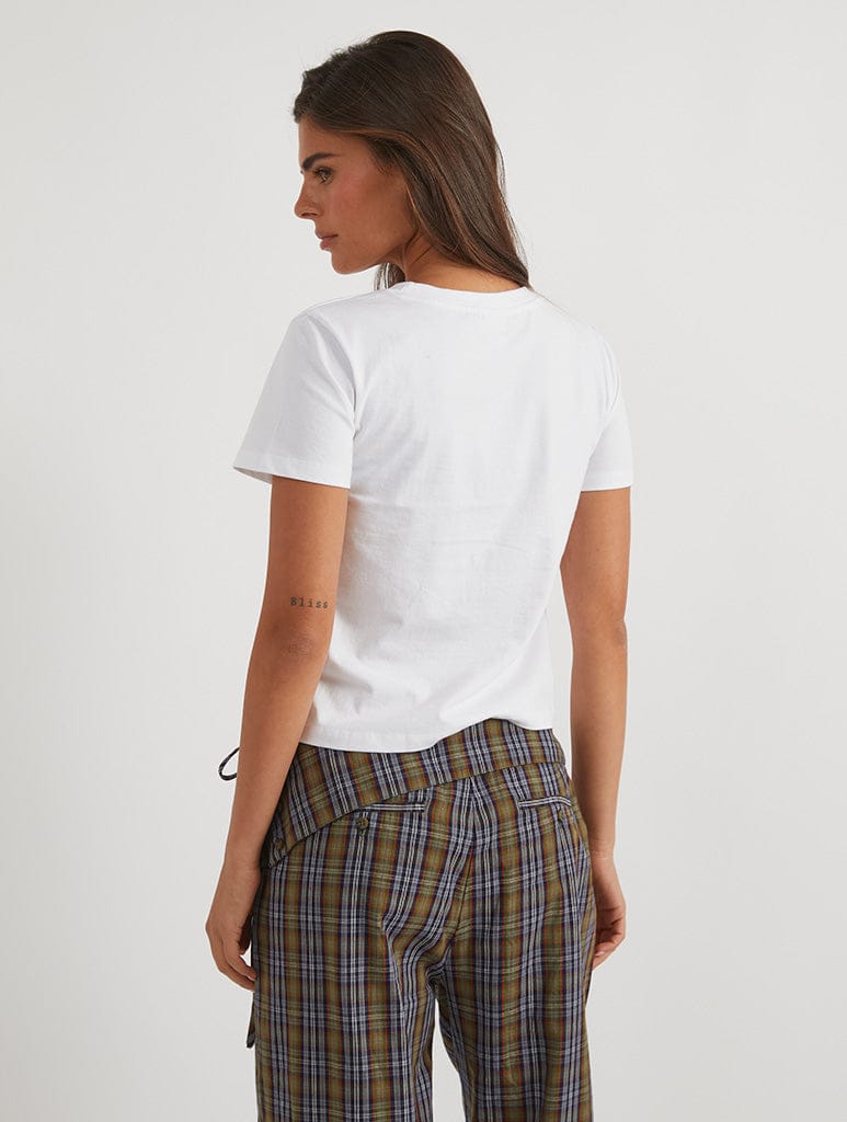 Skinnydip London Peanuts X Skinnydip Snoopy Be Mine Baby T-Shirt In White