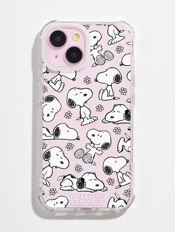 Skinnydip London Peanuts X Skinnydip Snoopy Lilac Daisy Shock IPhone Case