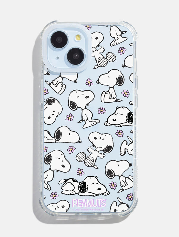 Skinnydip London Peanuts X Skinnydip Snoopy Lilac Daisy Shock IPhone Case