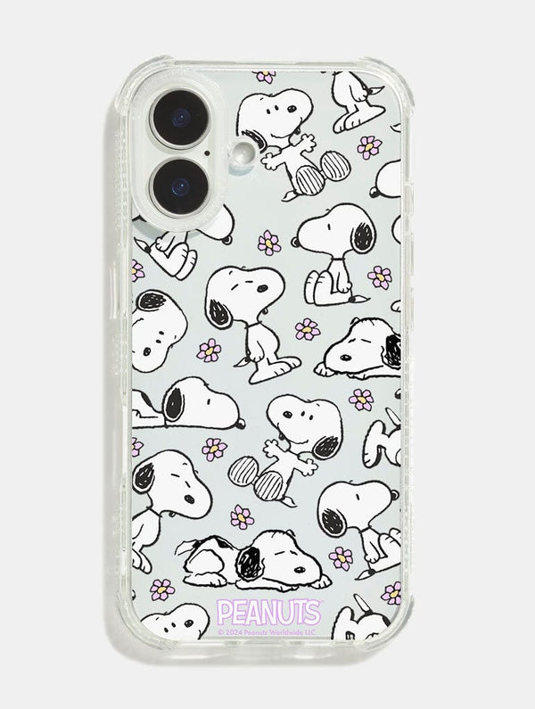 Skinnydip London Peanuts x Skinnydip Snoopy Lilac Daisy Shock iPhone Case