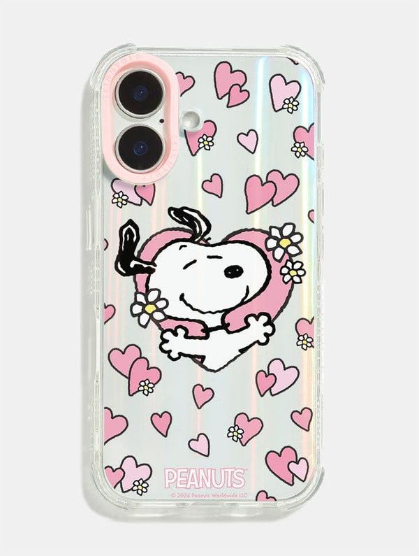 Skinnydip London Peanuts x Skinnydip Snoopy Love Hearts Shock iPhone Case